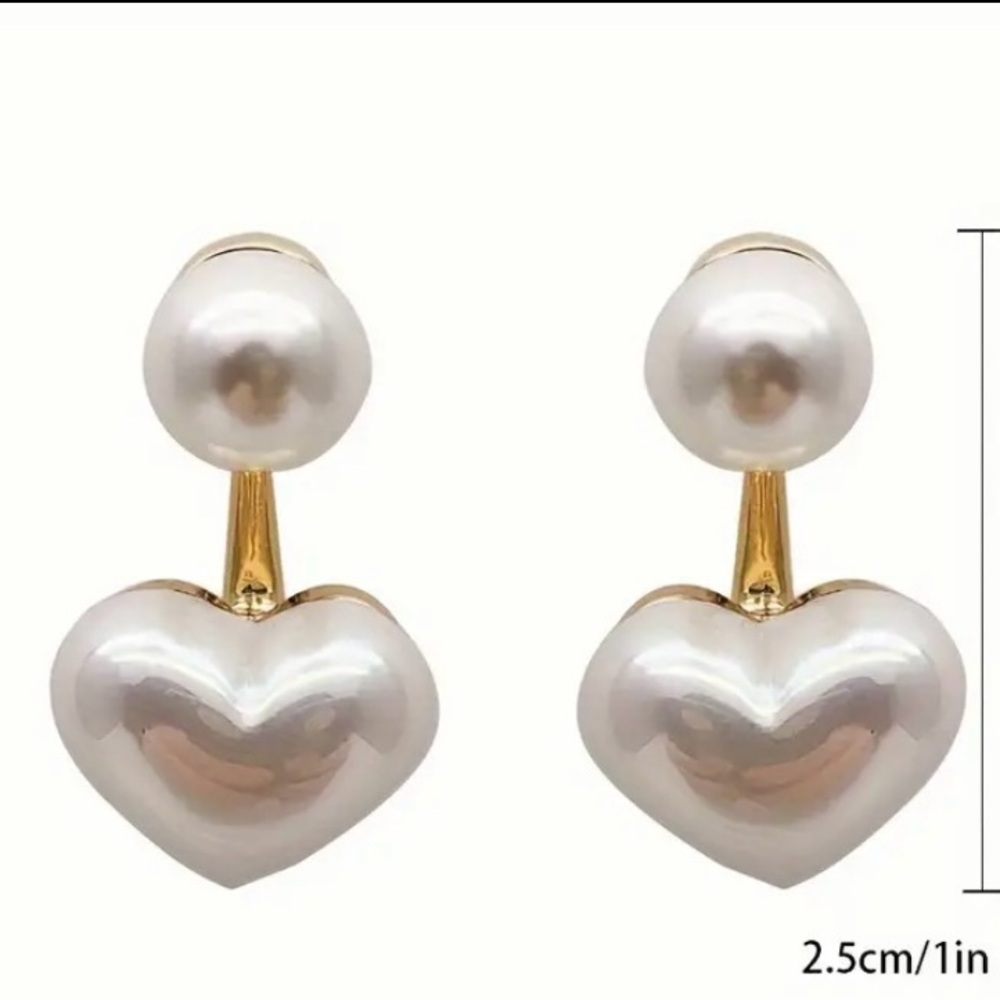 Heart Shaped Stud Earrings
